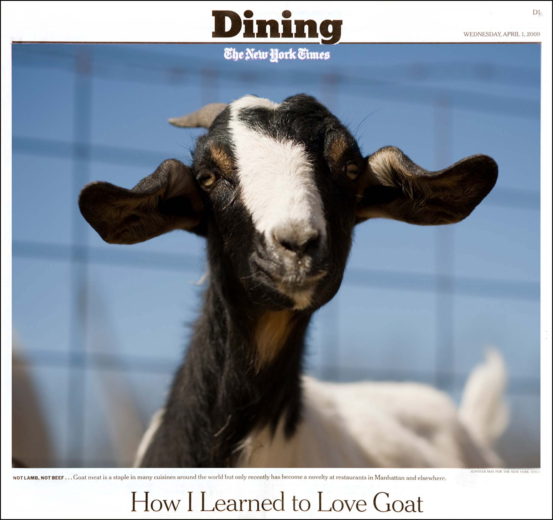 Food photographer Jennifer May Meat Goats NYTimes