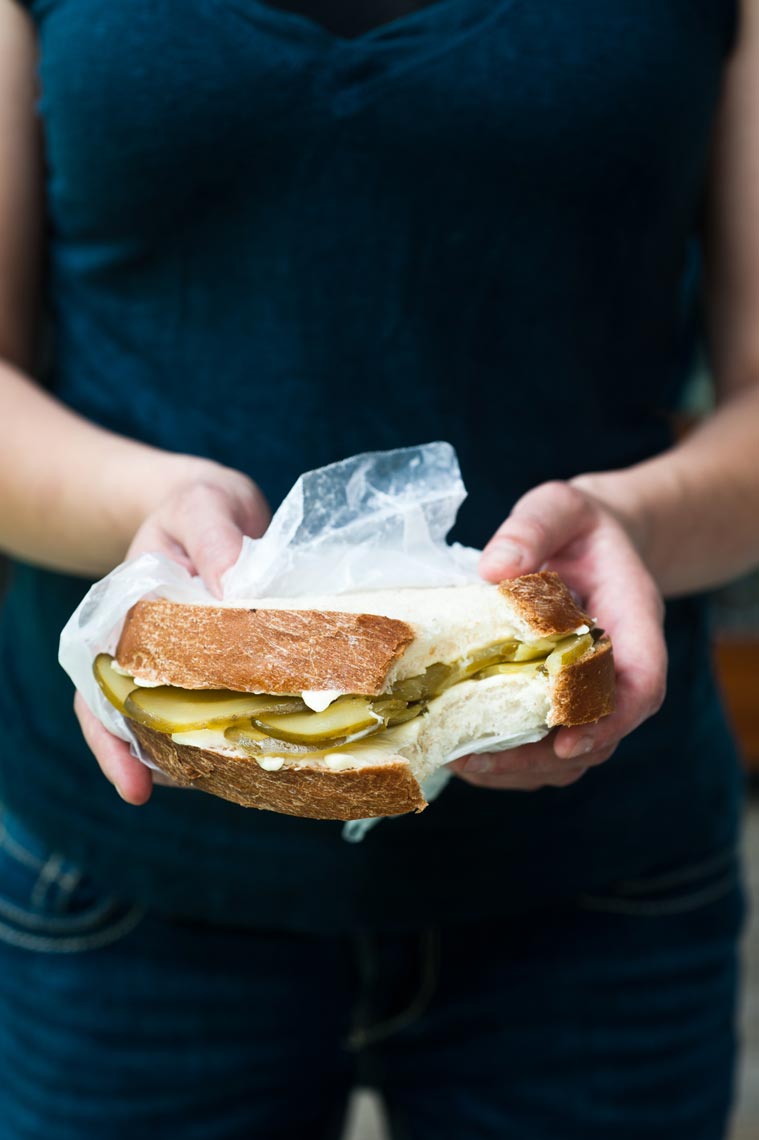 Pickle Sandwich Food Photography by Jennifer May NYC
