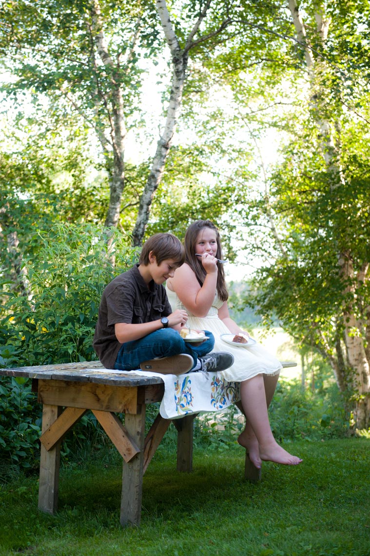 Eating Cake Outside Picnic Photo by Jennifer May
